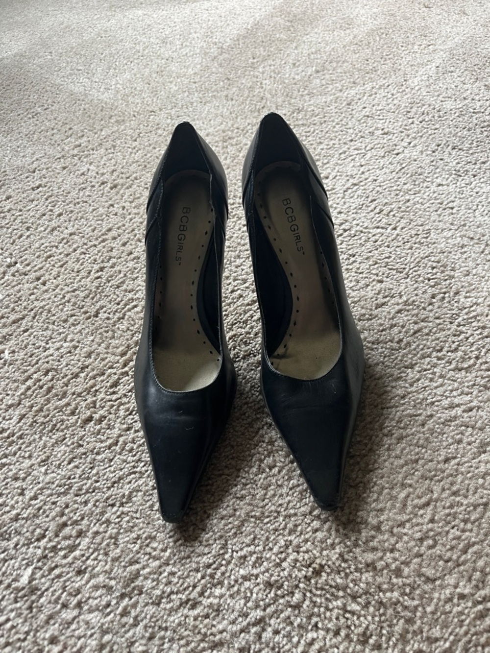 BCBGirls Black Pointed Toe Stiletto Pumps
